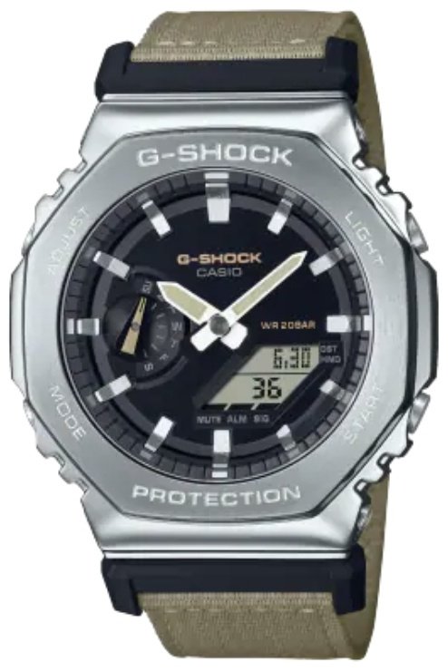 Часы Кварцевые CASIO GM-2100C-5ADR пластик, нержавеющая сталь