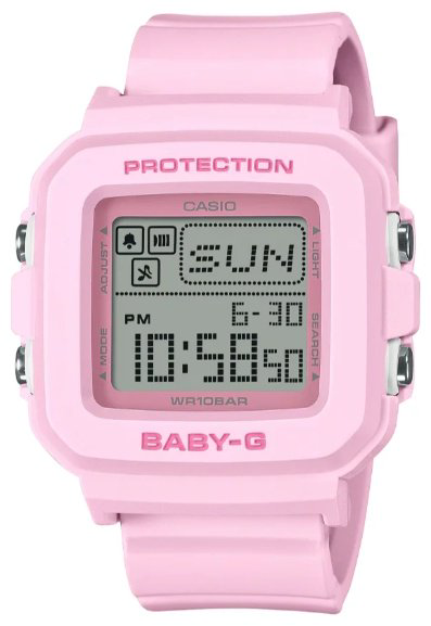 Часы Кварцевые CASIO BGD-10-4DR полимер