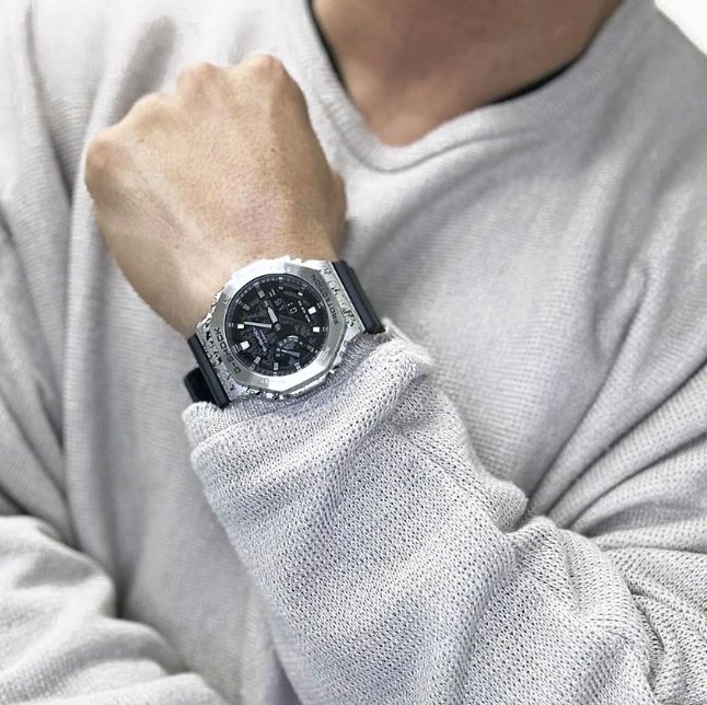 Часы Кварцевые CASIO GM-2100GC-1ADR полимер, нержавеющая сталь