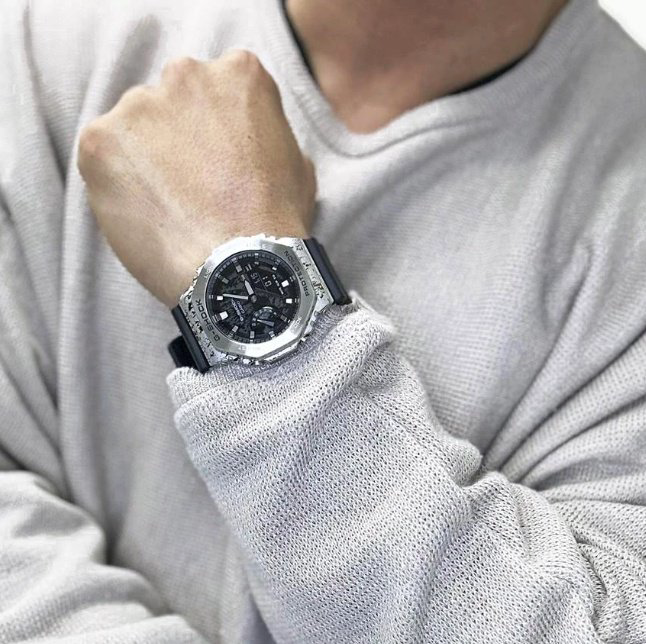 Часы Кварцевые CASIO GM-2100GC-1ADR полимер, нержавеющая сталь купить,NaN