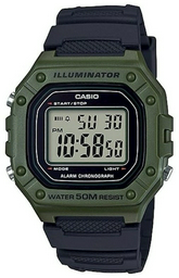 Часы Кварцевые CASIO W-218H-3AVDF сталь
