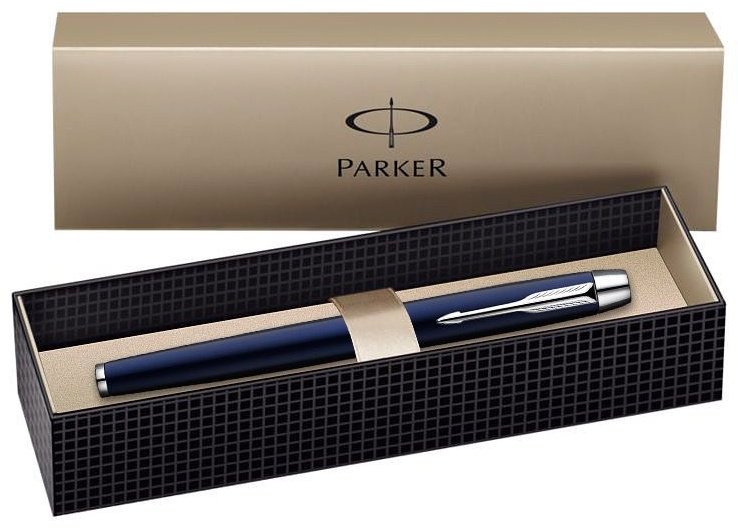Ручка перьевая PARKER IM Metal, F221 1 шт, 1 мм, цвет чернил черный купить,0
