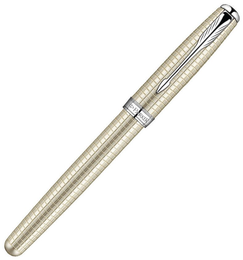 Ручка перьевая PARKER Sonnet Ciselle Decal Silver S0912490 1 шт, 0 мм, цвет чернил черный купить,NaN