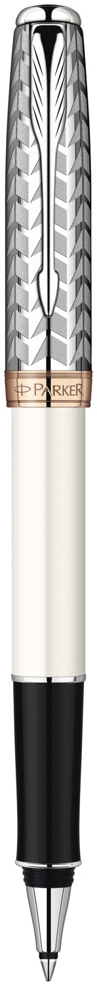 Ручка роллер PARKER Sonnet 11 Pearl CT T540 S0947330 1 шт, 0 мм, цвет чернил черный
