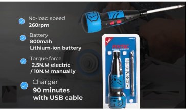 Аккумуляторная отвертка FIXTEC FSD036L03 купить,0