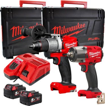 Набор электроинструментов Milwaukee M18 FPP2F3-502X 4933492518 2 в 1 - ForteMarket Набор электроинструментов Milwaukee M18 FPP2F3-502X 4933492518 2 в 1 купить,0