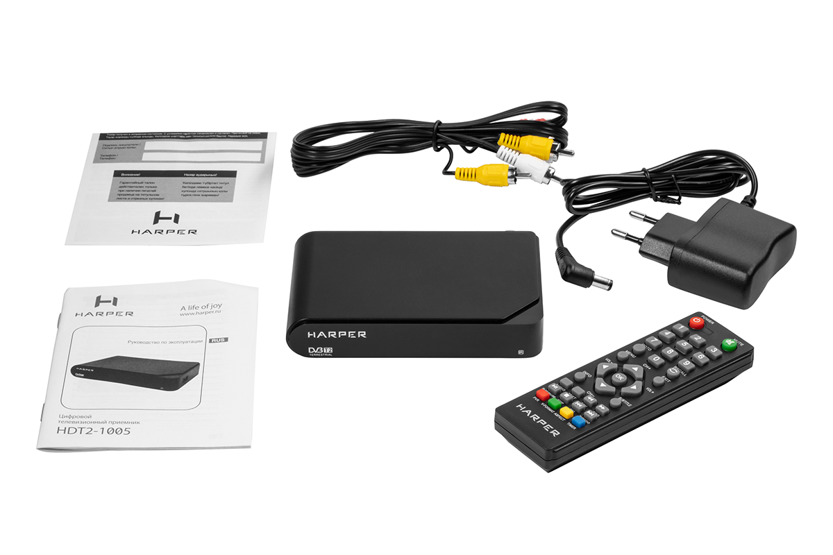 TV-тюнер Harper HDT2-1005 черный купить,NaN