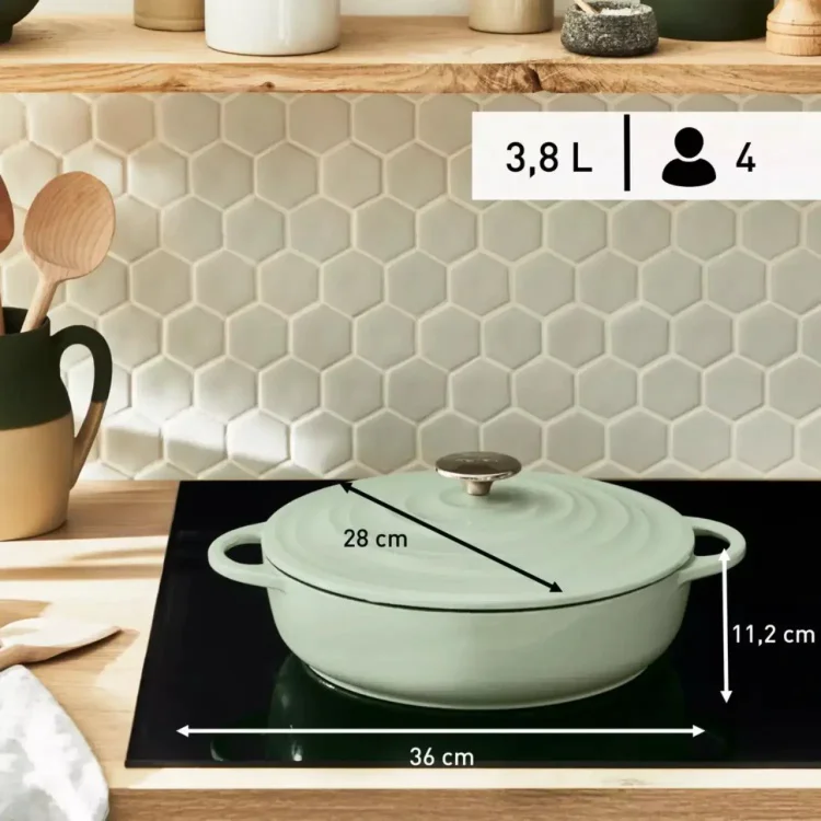 Сотейник Tefal Lov E2587205 28см зеленый купить,NaN