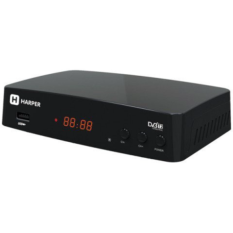 TV-тюнер Harper HDT2-1512 черный купить,NaN
