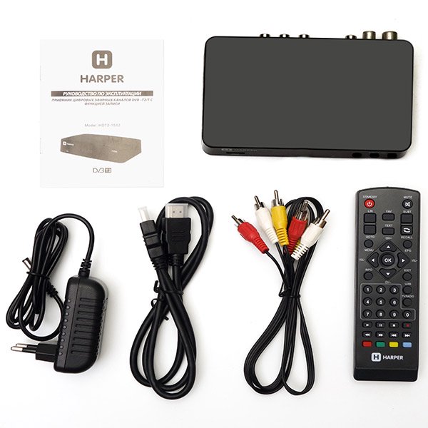 TV-тюнер Harper HDT2-1512 черный купить,NaN