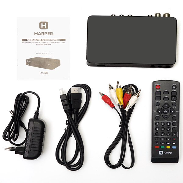 TV-тюнер Harper HDT2-1512 черный купить,NaN
