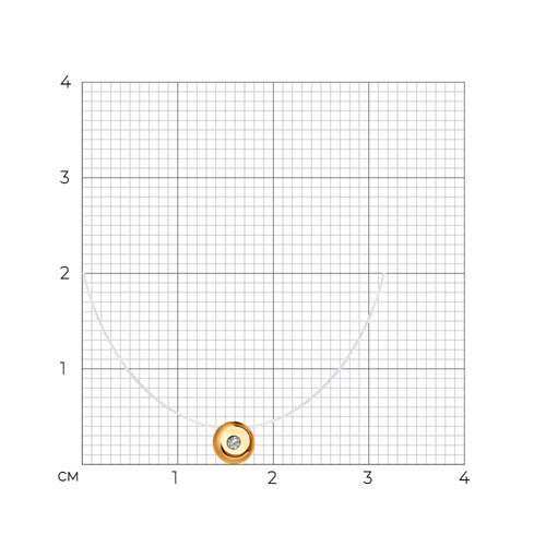 Колье Diamant 51-270-01218-1 45см 0,59гр. купить,NaN