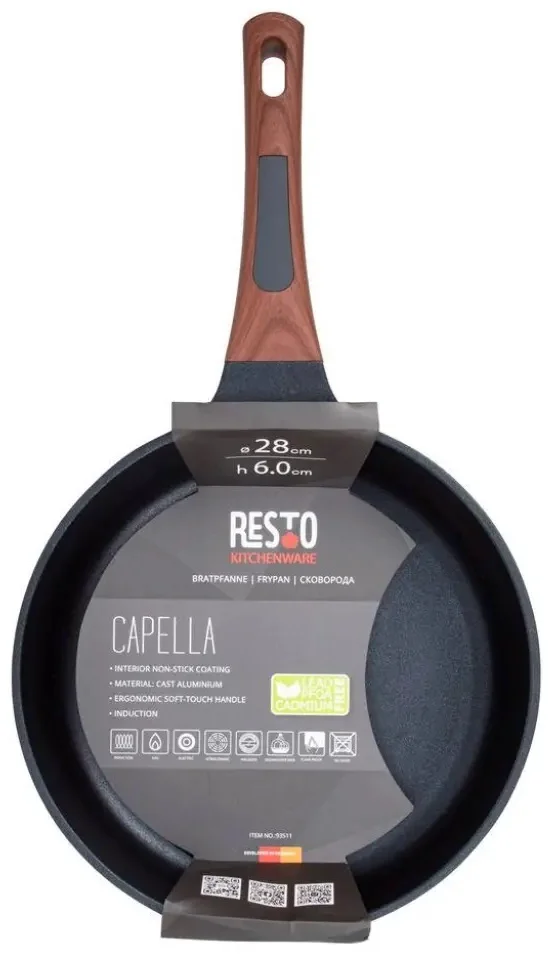 Сковорода Resto 93511 Capella 28см коричневый купить,24490