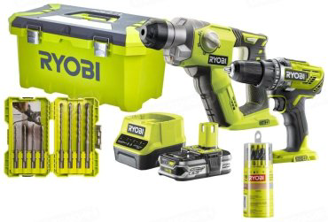 Набор электроинструментов RYOBI R18DDSDS-125T 5133005087 7 в 1 купить,NaN