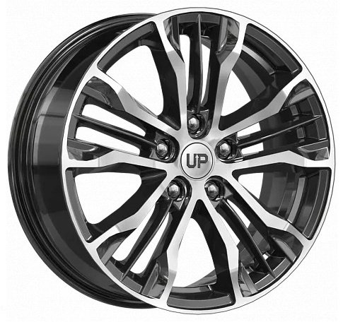 SKAD UP106 7x17/5x114.3 D66.6 ET37 черный, серебристый купить,NaN