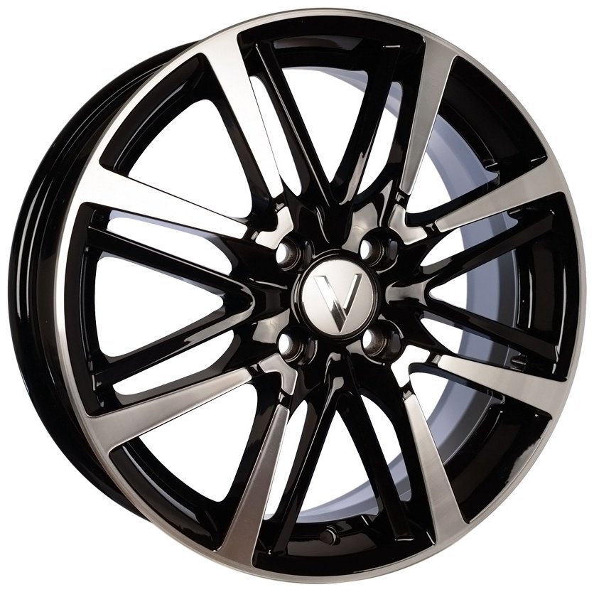 Вектор B216 6x16/4x100 D54.1 ET49 черный, серебристый купить,320000