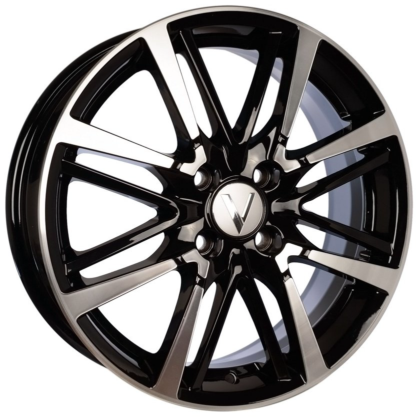 Вектор B216 6x16/4x100 D54.1 ET49 черный, серебристый купить,320000