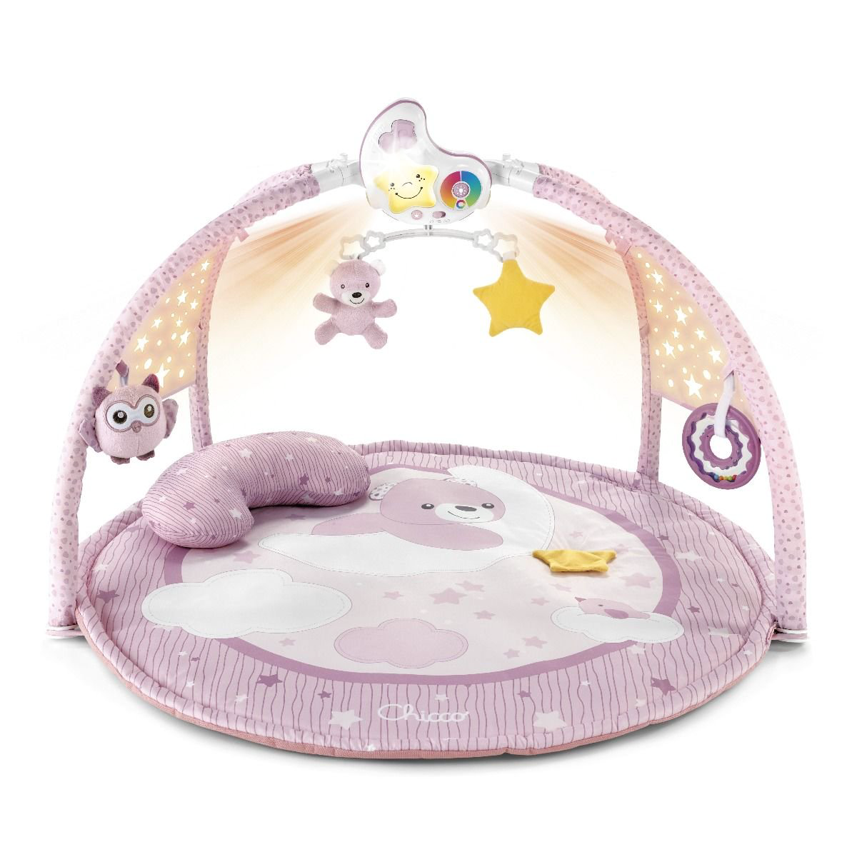 Игровой коврик Chicco 3 в 1 Enjoy Colors Gym 0м+ розовый купить,NaN