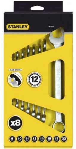 STANLEY набор ключей комбинированный 8-22 мм 4-87-054, 8 шт