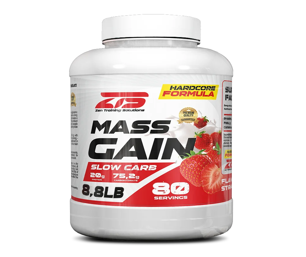 Гейнер Zen Training Solutions Mass Gain Клубника 4000 гр
