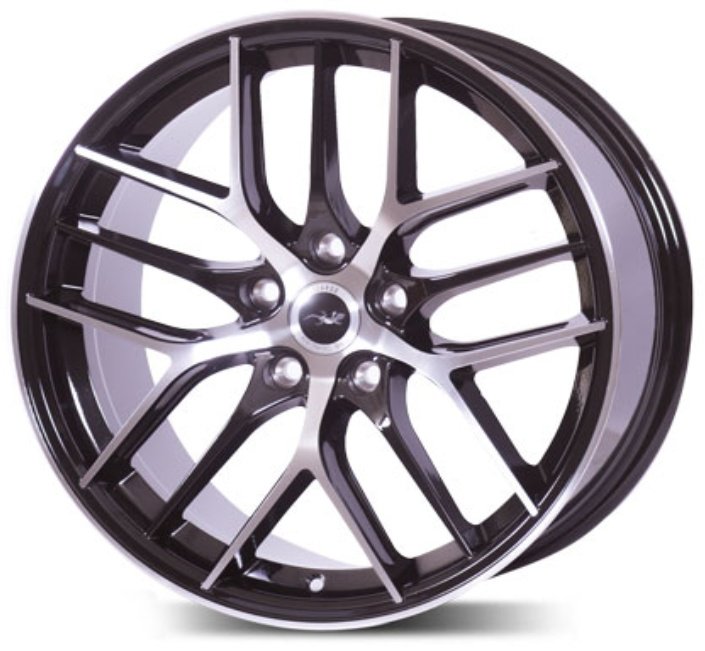 Lizardo XH317 Bronk 8x18/5x114.3 D66.6 ET37 4 диска черный, серебристый