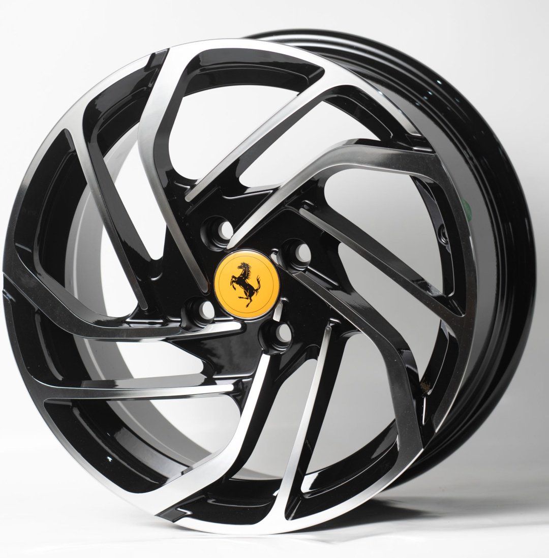 Kipardo KF5104 7x16/4x114.3 D56.6 ET35 черный, серебристый