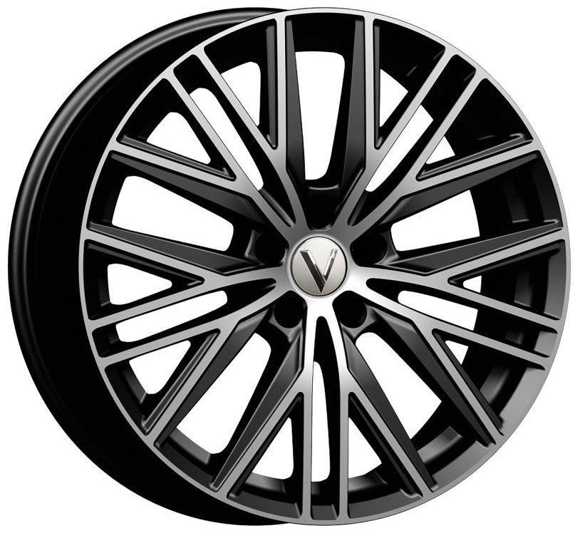 Вектор B235 8.5x20/5x108 D65.1 ET36 4 диска черный, серебристый купить,NaN