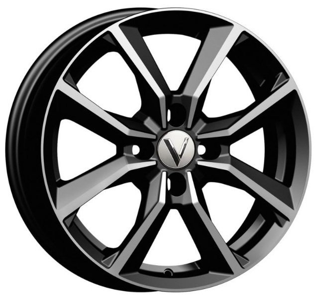 Vector B271 6x16/4x100 D54.1 ET49 4 диска серебристый, черный купить,NaN
