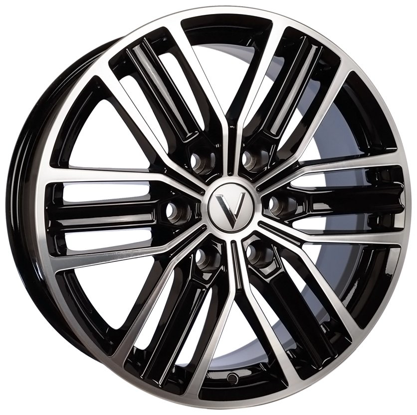 Вектор B218 7.5x18/6x139.7 D92.6 ET50 4 диска черный, серебристый купить,NaN