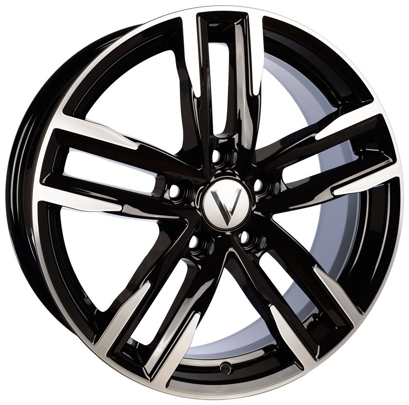 Вектор B213 7x17/5x114.3 D60.1 ET39 черный, серебристый купить,NaN