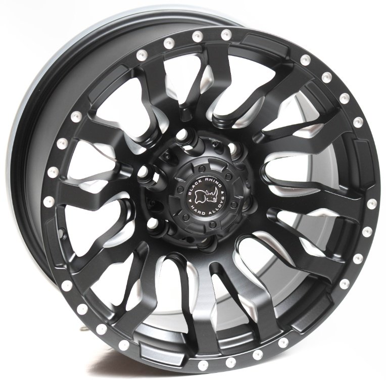 Kipardo JT124-6 8x16/6x139.7 D110.1 ET0 4 диска черный матовый, серебристый