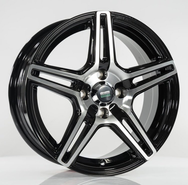 SKAD Megami MGM-38 6.5x15/4x100 D60.1 ET36 4 диска черный, серебристый купить,NaN