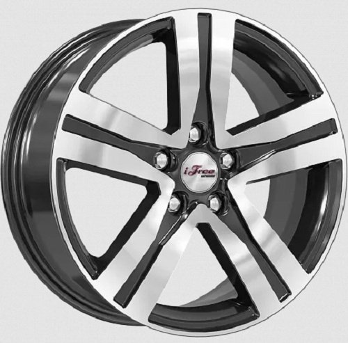 K&K Rebel (КС913-00) 7x17/5x108 D67.1 ET45 черный, серебристый