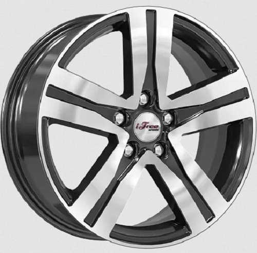 K&K Rebel (КС913-00) 7x17/5x108 D67.1 ET45 черный, серебристый купить,NaN