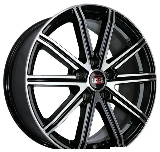Alcasta M64 7x17/5x110 D65.1 ET39 черный, серебристый
