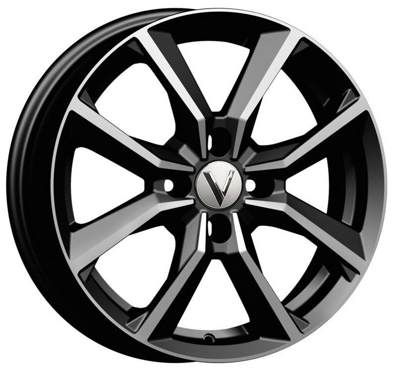 Вектор B272 6.5x16/4x100 D67.1 ET43 4 диска серебристый, черный купить,NaN