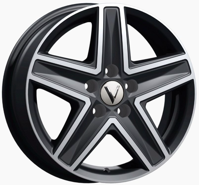 Вектор B237 6.5x16/5x130 D89.1 ET50 черный, серебристый купить,NaN