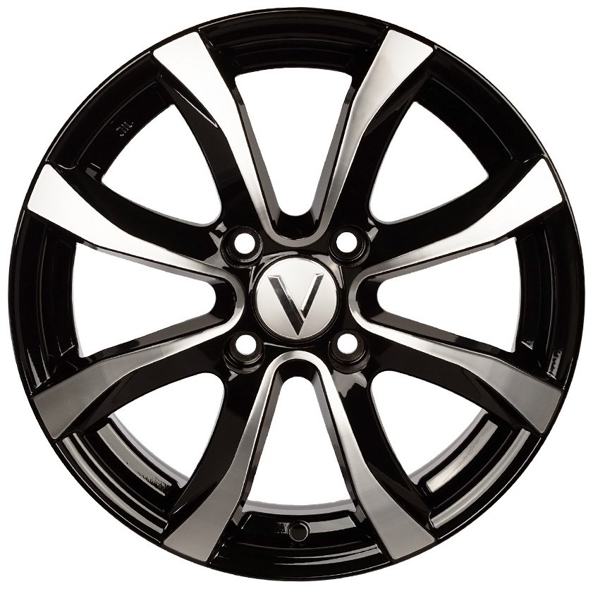 K-7 K-110 6x15/4x100 D60.1 ET50 черный, серебристый