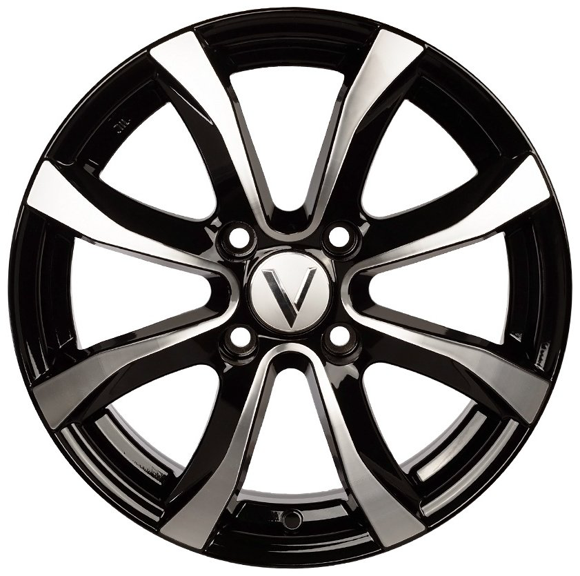 K-7 K-110 6x15/4x100 D60.1 ET50 черный, серебристый купить,NaN