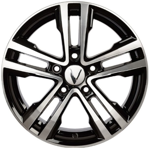 Вектор B197 6.5x16/5x100 D67.1 ET40 черный, серебристый купить,NaN