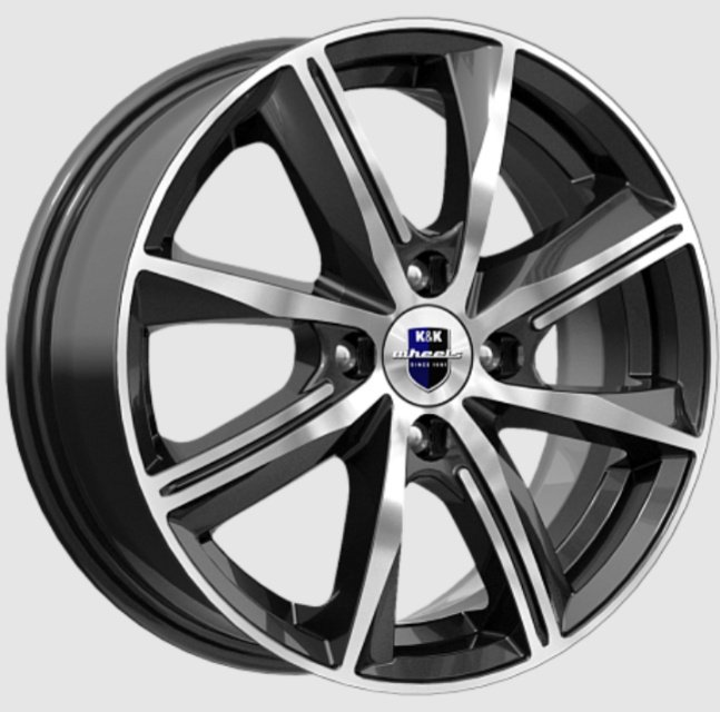 K&K Арнар(КС890) 6x15/4x98 D58.5 ET35 4 диска черный, серебристый