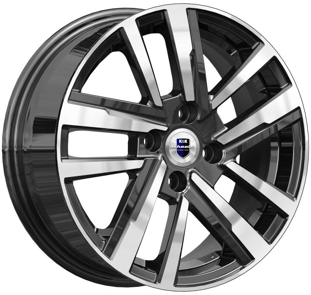 K&K Хант 6x15/4x98 D58.5 ET35 черный, серебристый купить,NaN