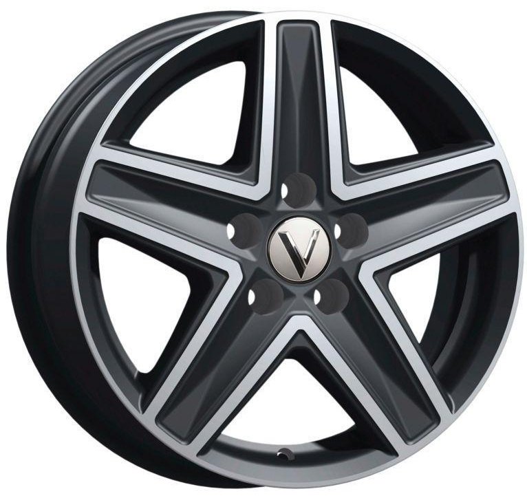 Вектор B237 6.5x16/5x114.3 D66.1 ET45 черный, серебристый