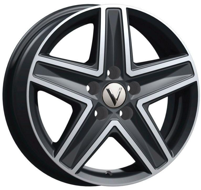 Вектор B237 6.5x16/5x114.3 D66.1 ET45 черный, серебристый купить,NaN