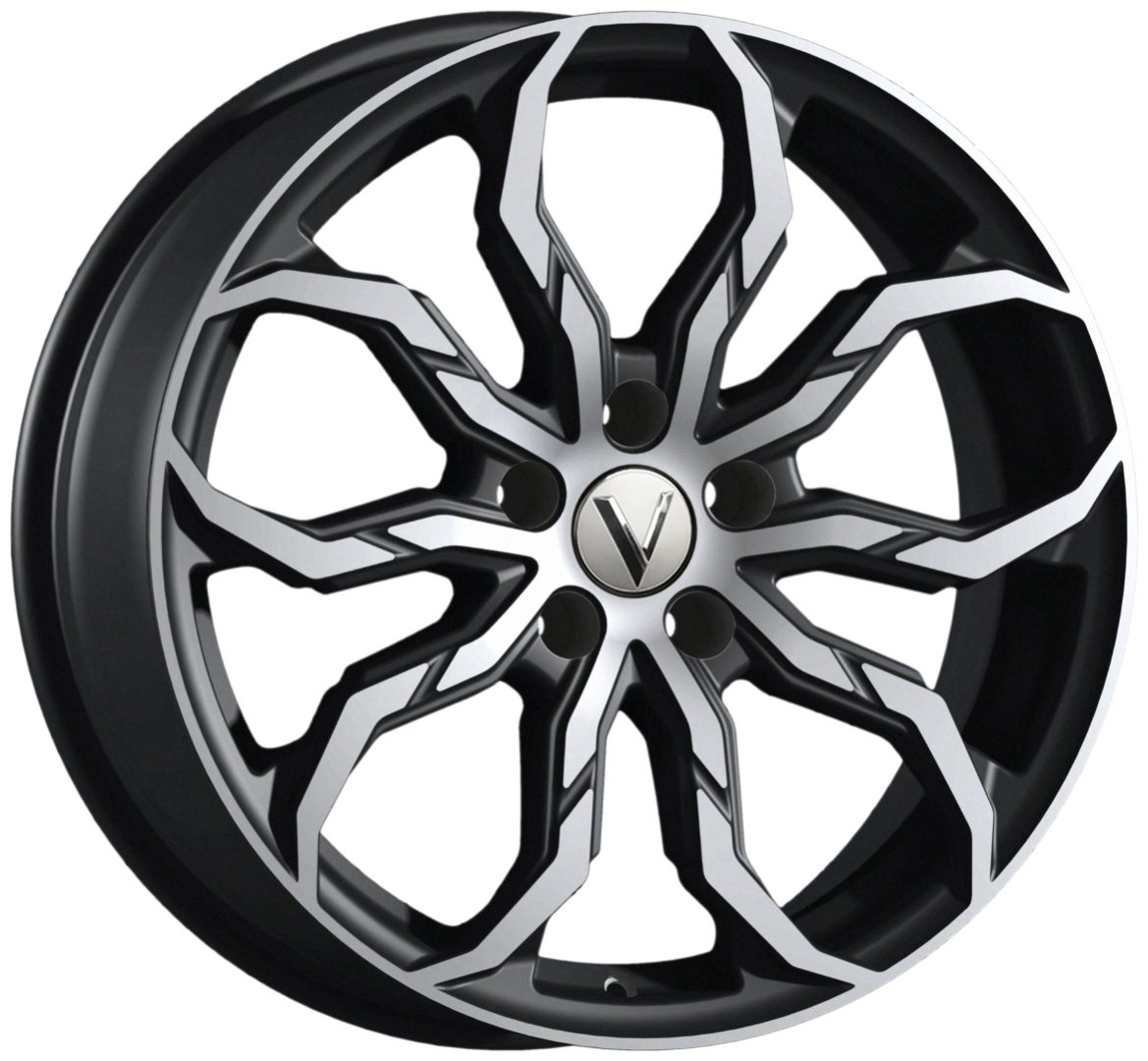 Вектор B234 7.5x18/5x112 D66.6 ET51 4 диска серебристый, черный купить,NaN