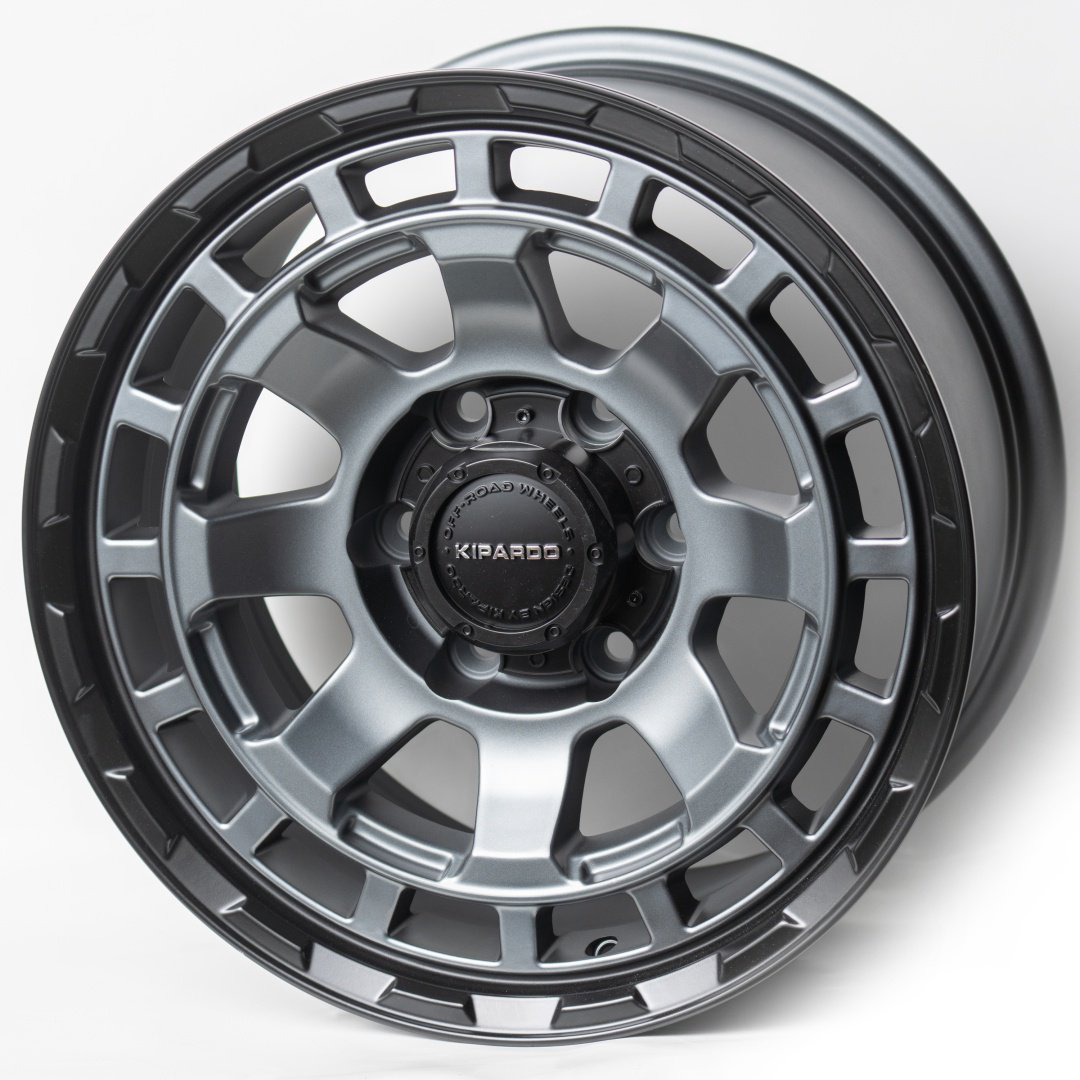 Kipardo R2801 9x17/6x139.7 D110.1 ET15 4 диска черный матовый, серебристый купить,NaN