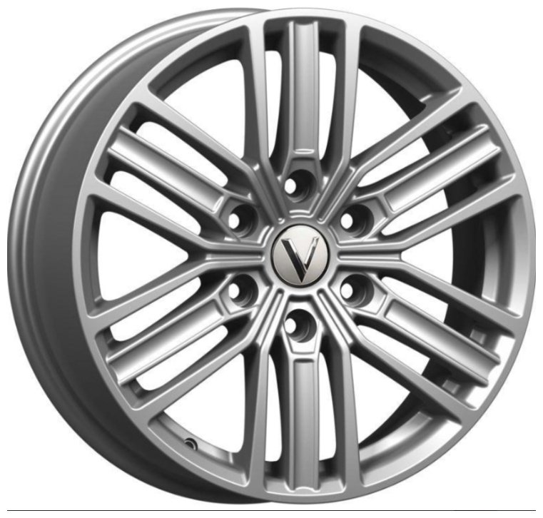 Вектор B218 7.5x18/6x139.7 D100.1 ET25 4 диска серебристый