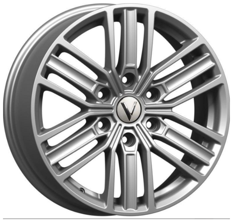 Вектор B218 7.5x18/6x139.7 D100.1 ET25 4 диска серебристый