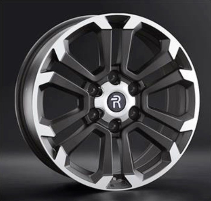 Replay TA3 7.5x17/6x139.7 D100.1 ET36 черный, серебристый