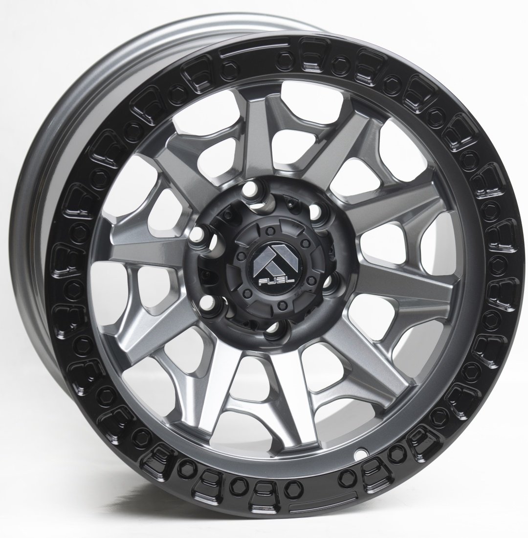 Kipardo 5127 8.5x16/6x139.7 D110 ET-12 4 диска черный, серебристый купить,NaN
